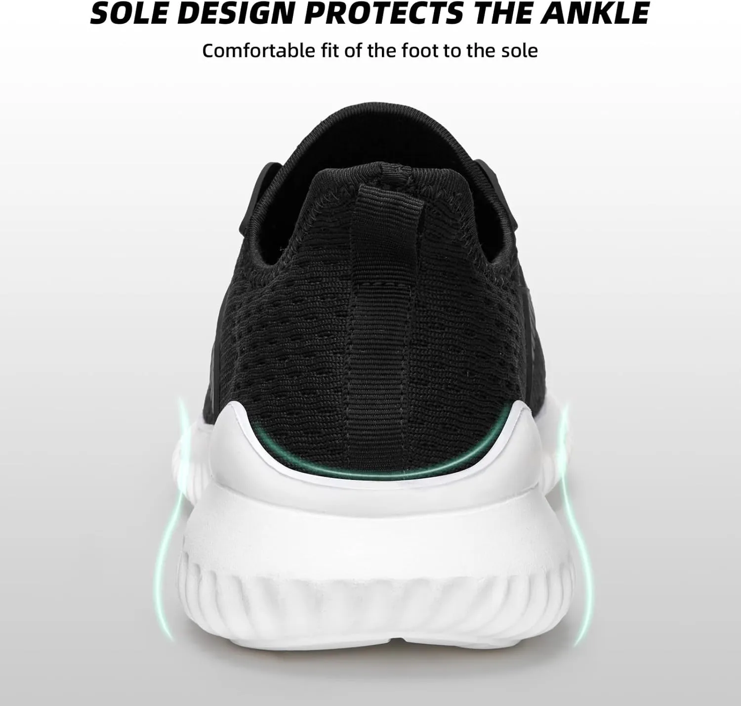 ATHMILE Womens Walking Shoes Lightweight Men Tennis Shoes Slip On Memory Foam Casual Sneakers for Gym Travel Work Outdoor Road