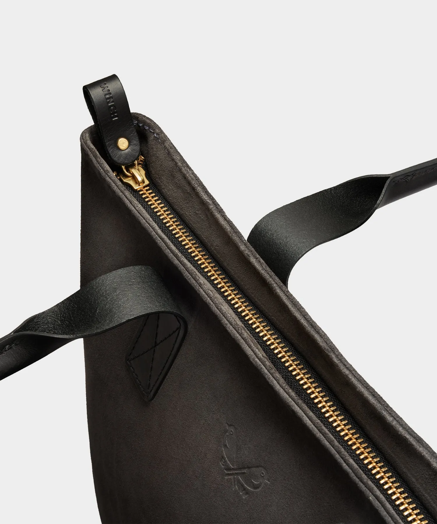 Bennett Winch Suede Tote in Storm Grey