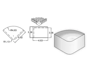Cast Products BC0001 Bumper Corner Cover