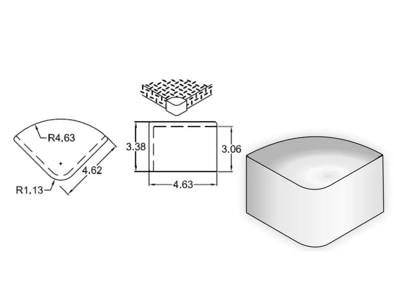 Cast Products BC0001 Bumper Corner Cover
