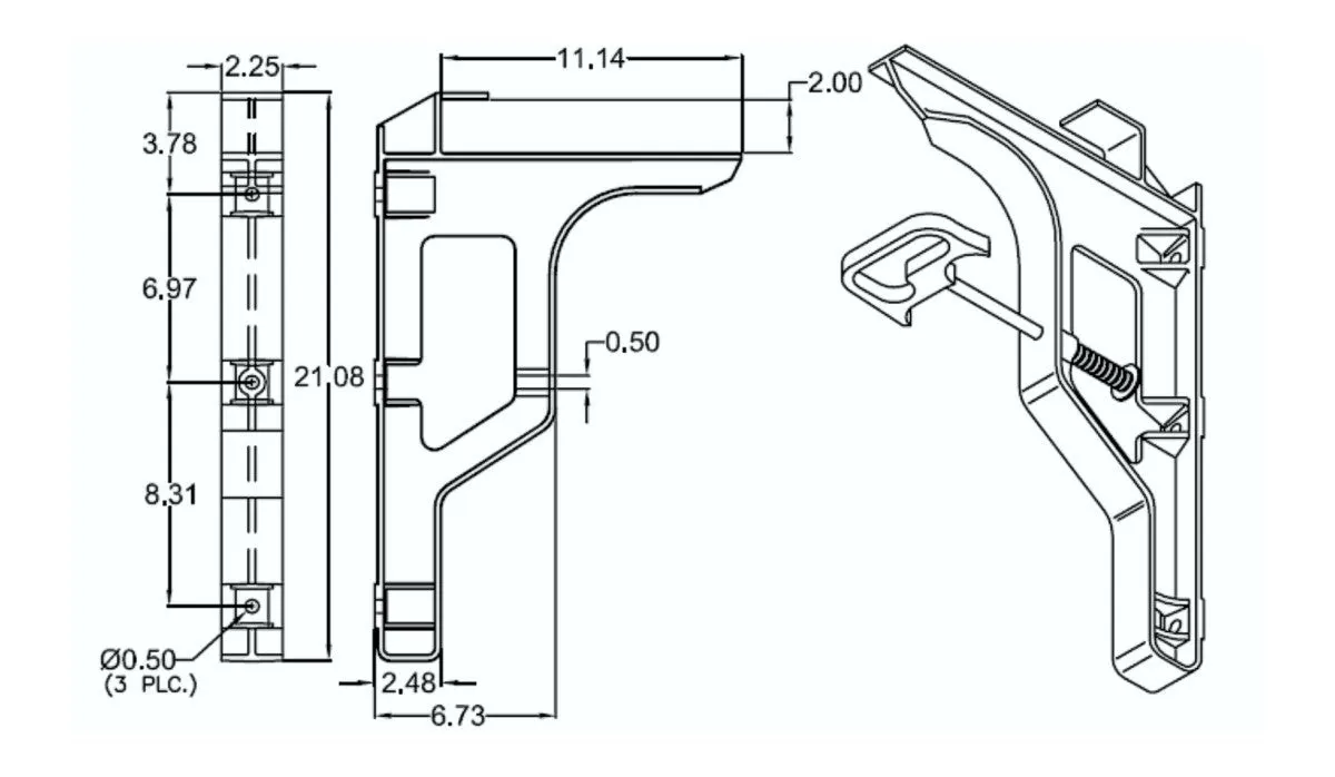 Cast Products FA4007-5 Ladder Bracket