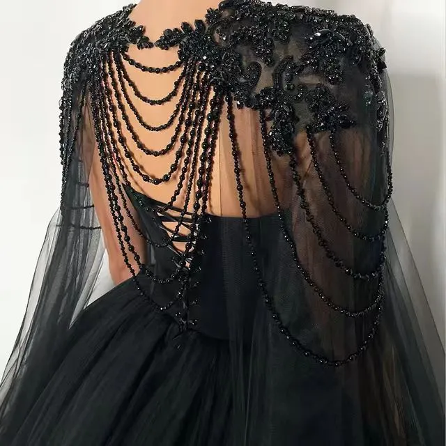 Chic Noir Evening Gown