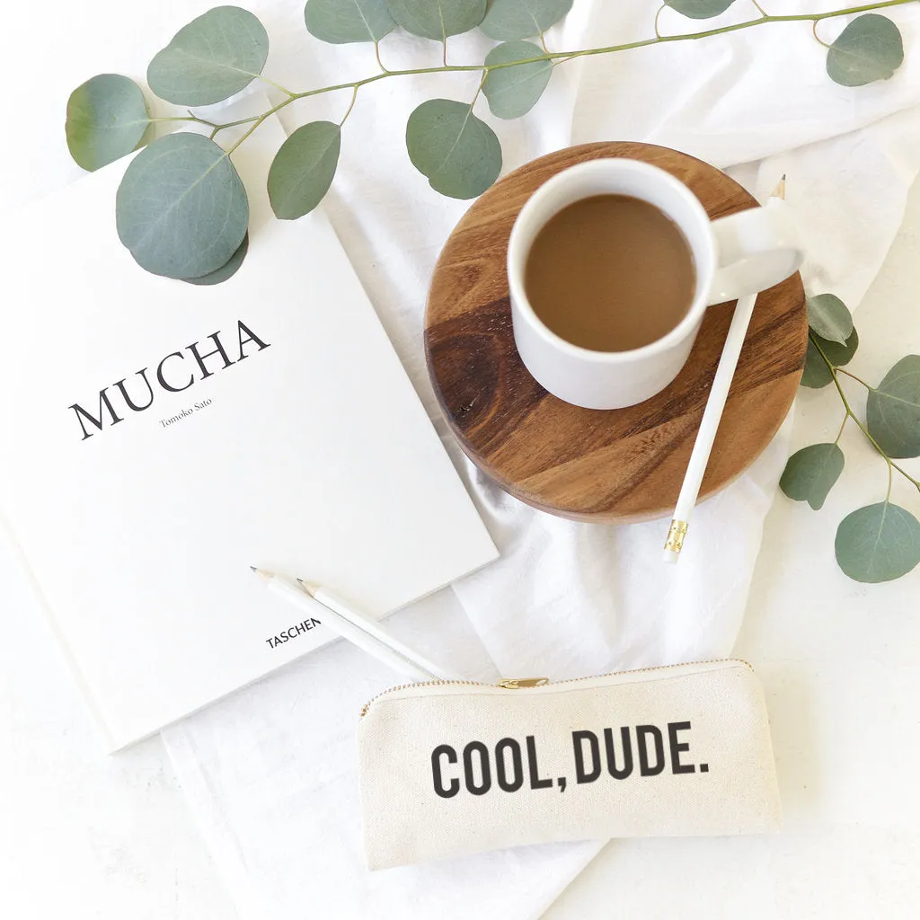 Cool Dude Cotton Canvas Pencil Case and Travel Pouch by The Cotton & Canvas Co.