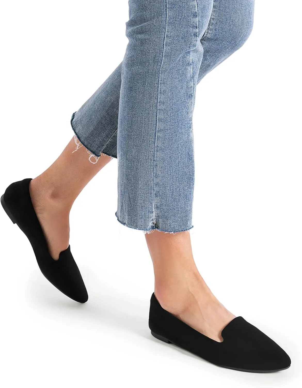 DREAM PAIRS Women's Flats, Pointed Toe Slip-On Dressy Flat Shoes, Comfortable Business Casual Dress Shoes for Office Work