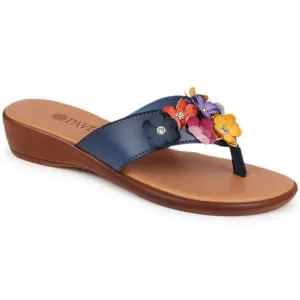 Floral Embellished Toe Post Sandals - CLUBS39001 / 325 319