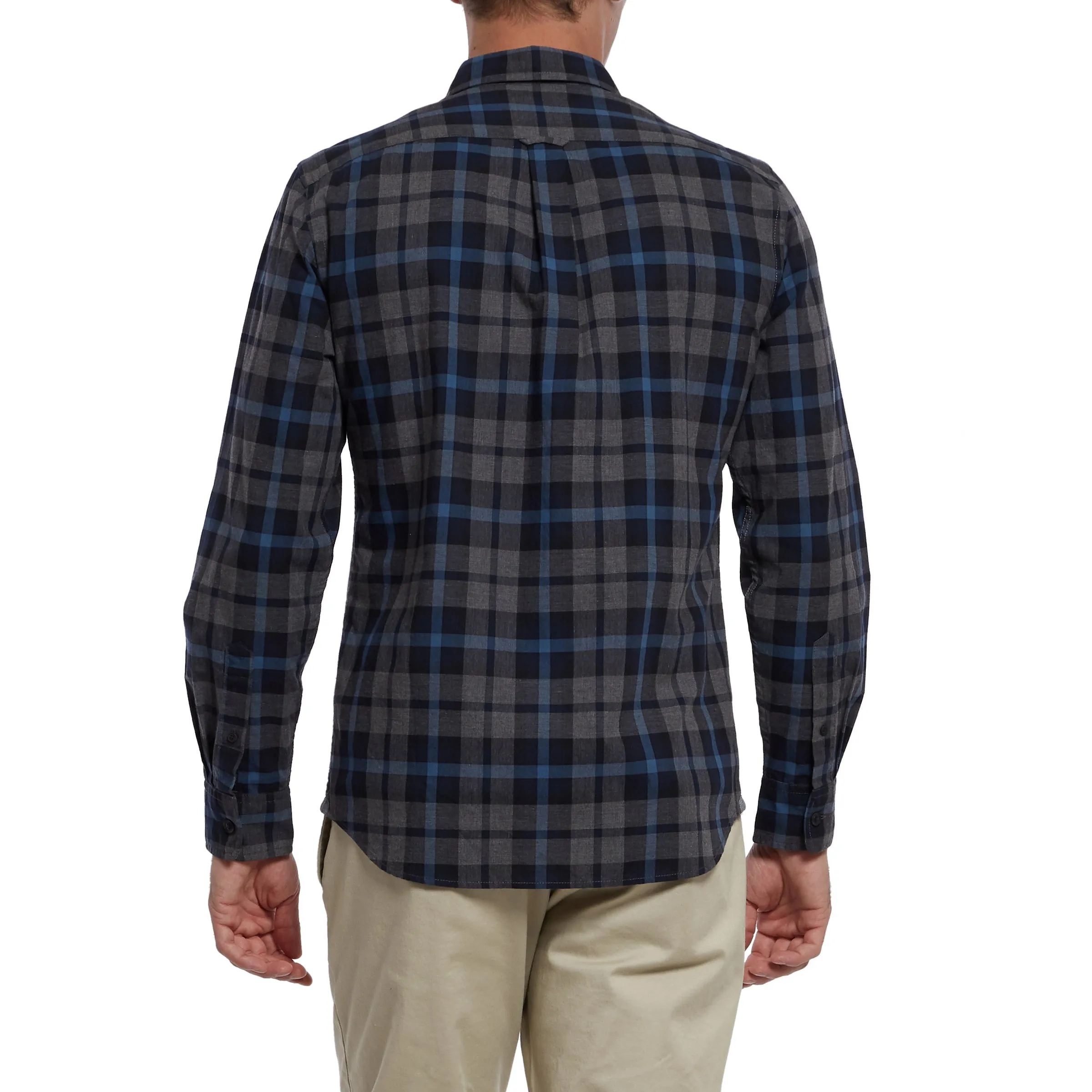Heath Heather Poplin Shirt - Gray Navy Blue (Final Sale)*