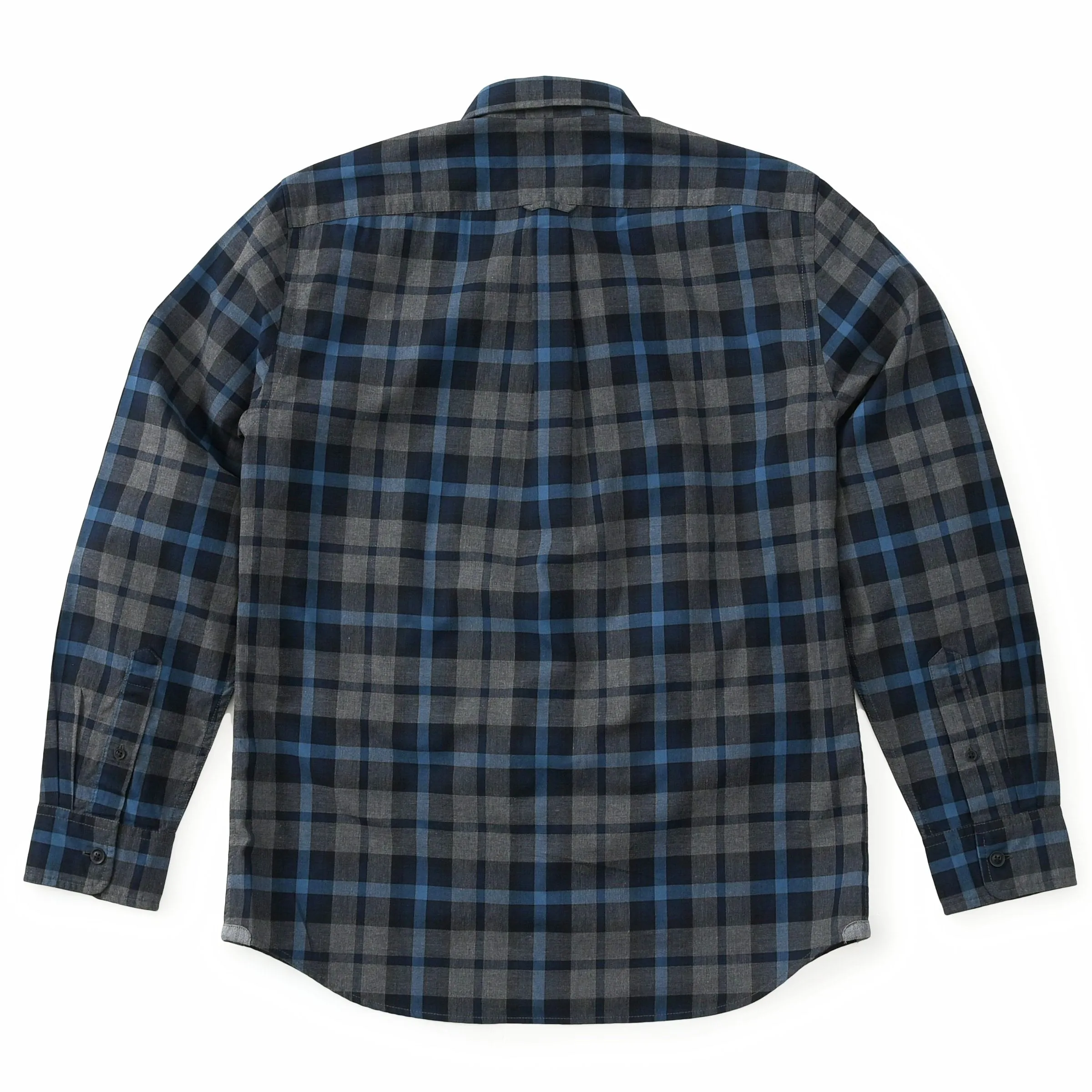 Heath Heather Poplin Shirt - Gray Navy Blue (Final Sale)*