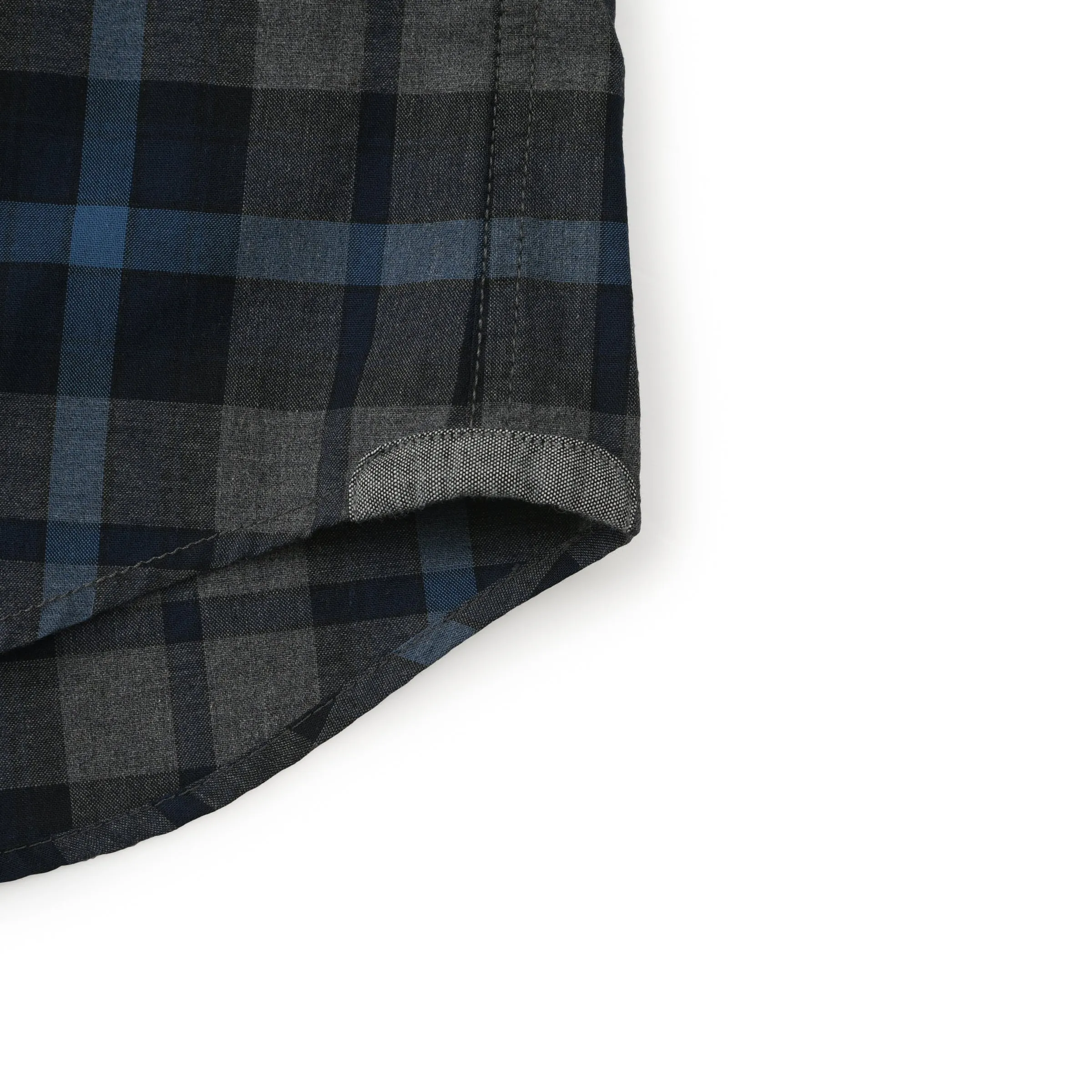 Heath Heather Poplin Shirt - Gray Navy Blue (Final Sale)*