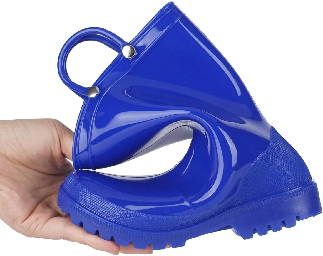 HugRain Toddler Kids Lightweight Adorable Rain Boots