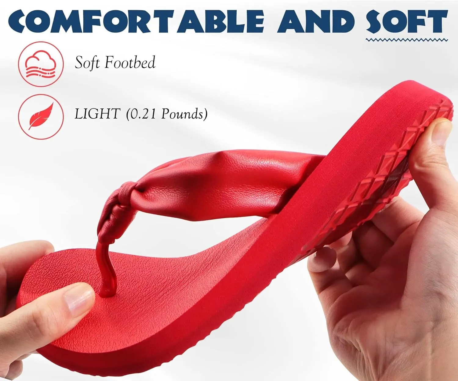 KuaiLu Womens Flip Flops With Arch Support Comfortable Yoga Mat Cushion Thong Leather Sandals for Ladies Fashion Slip On Summer Beach Walking Slides Indoor Outdoor Travel Orthotic Slippers