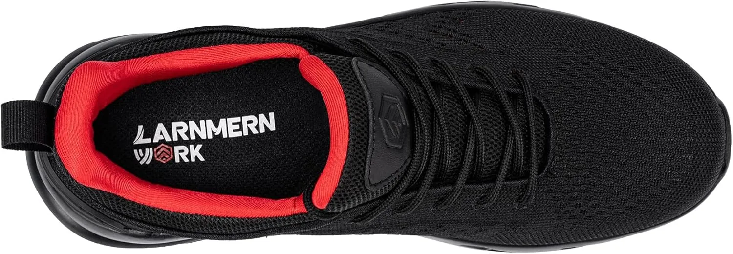 LARNMERN Mens Non Slip Work Shoes Slip On Water Resistant Walking Sneakers Zapatos Trabajo Waterproof Food Service Chef Kitchen