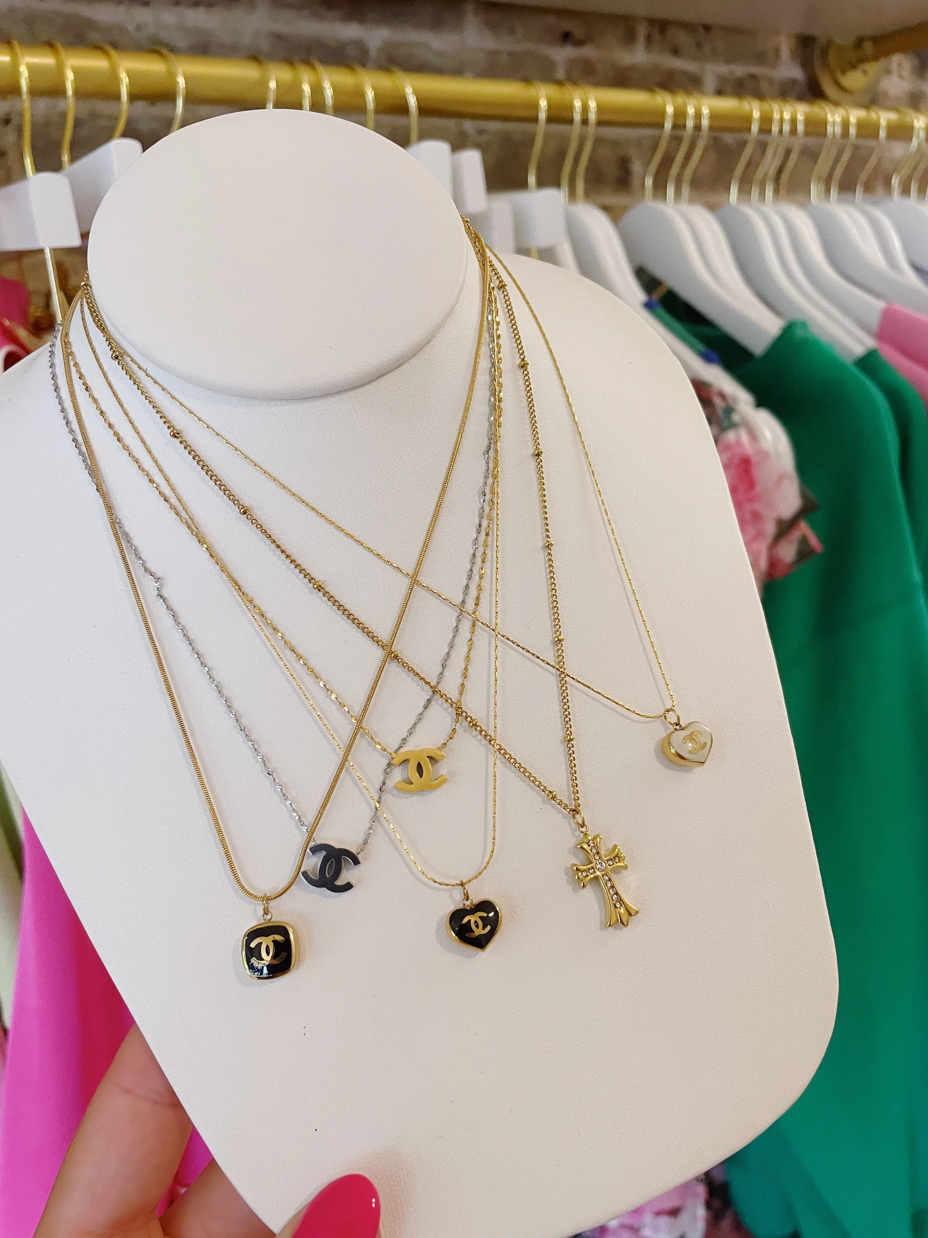 Mary Cross Necklace - Water Resistant