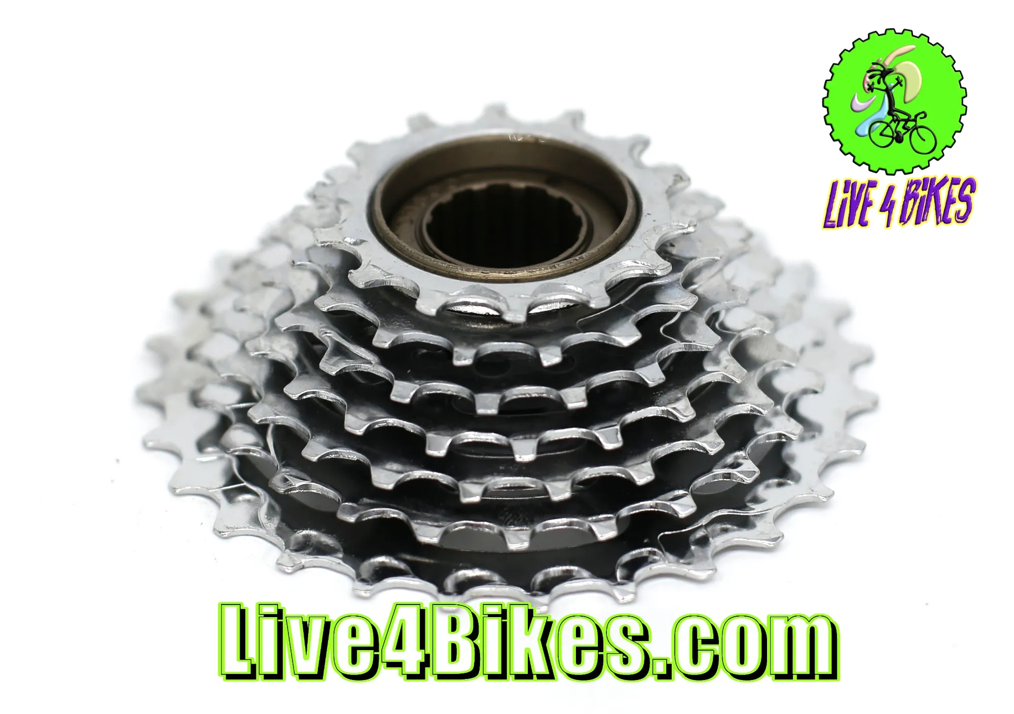Monsoon 7 Speed Freewheel Chrome 13-28T -Live4Bikes