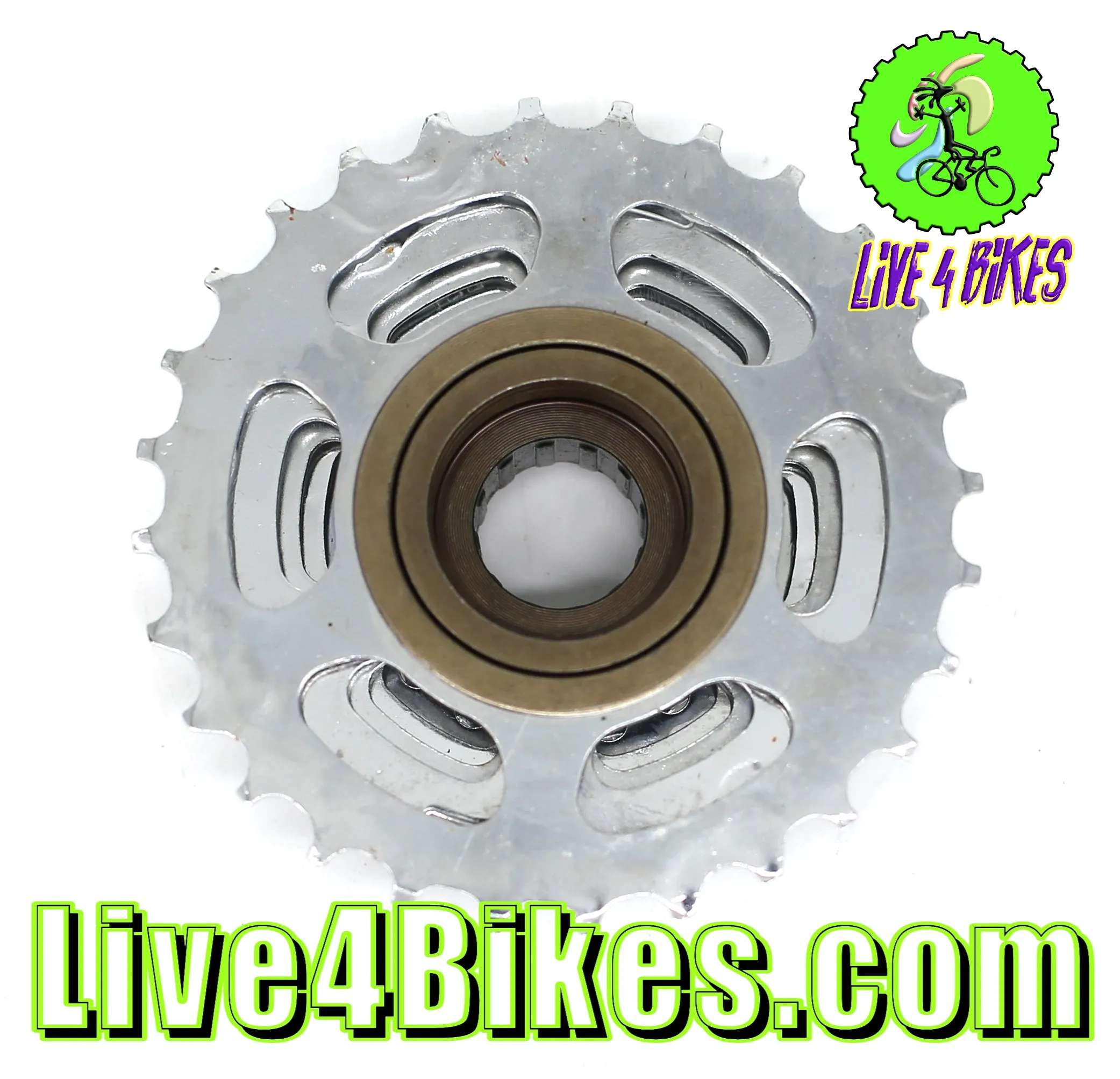 Monsoon 7 Speed Freewheel Chrome 13-28T -Live4Bikes