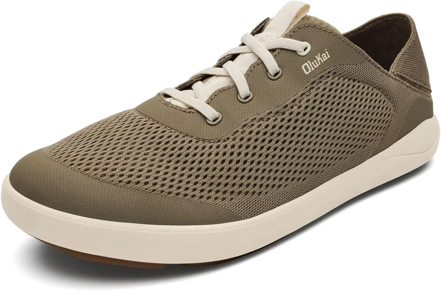OLUKAI Moku Pae Men's Boat Shoes, Water Resistant & Breathable Mesh, Easy Slip On Design, Quick-Drying & Enhanced Traction
