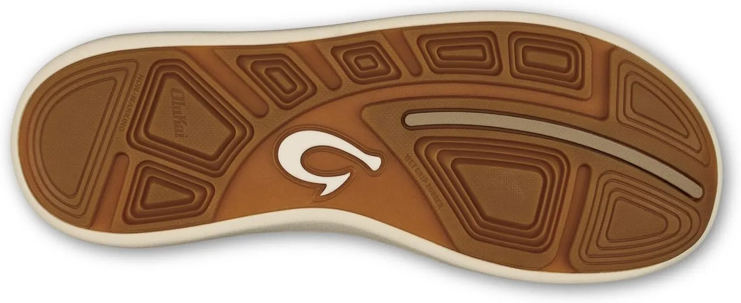 OLUKAI Moku Pae Men's Boat Shoes, Water Resistant & Breathable Mesh, Easy Slip On Design, Quick-Drying & Enhanced Traction