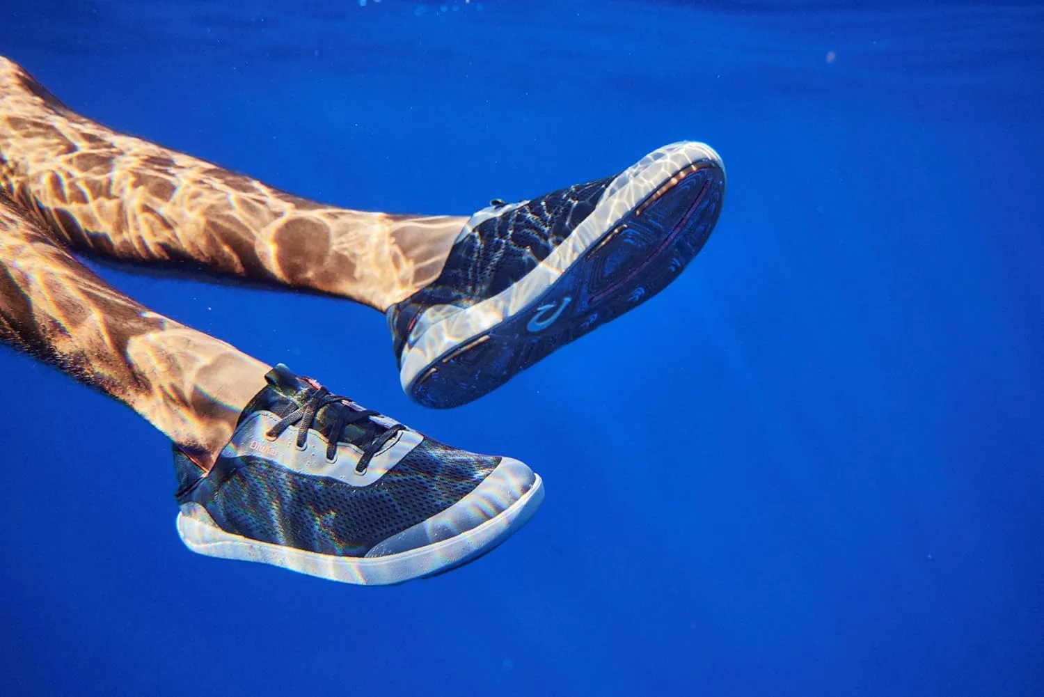 OLUKAI Moku Pae Men's Boat Shoes, Water Resistant & Breathable Mesh, Easy Slip On Design, Quick-Drying & Enhanced Traction