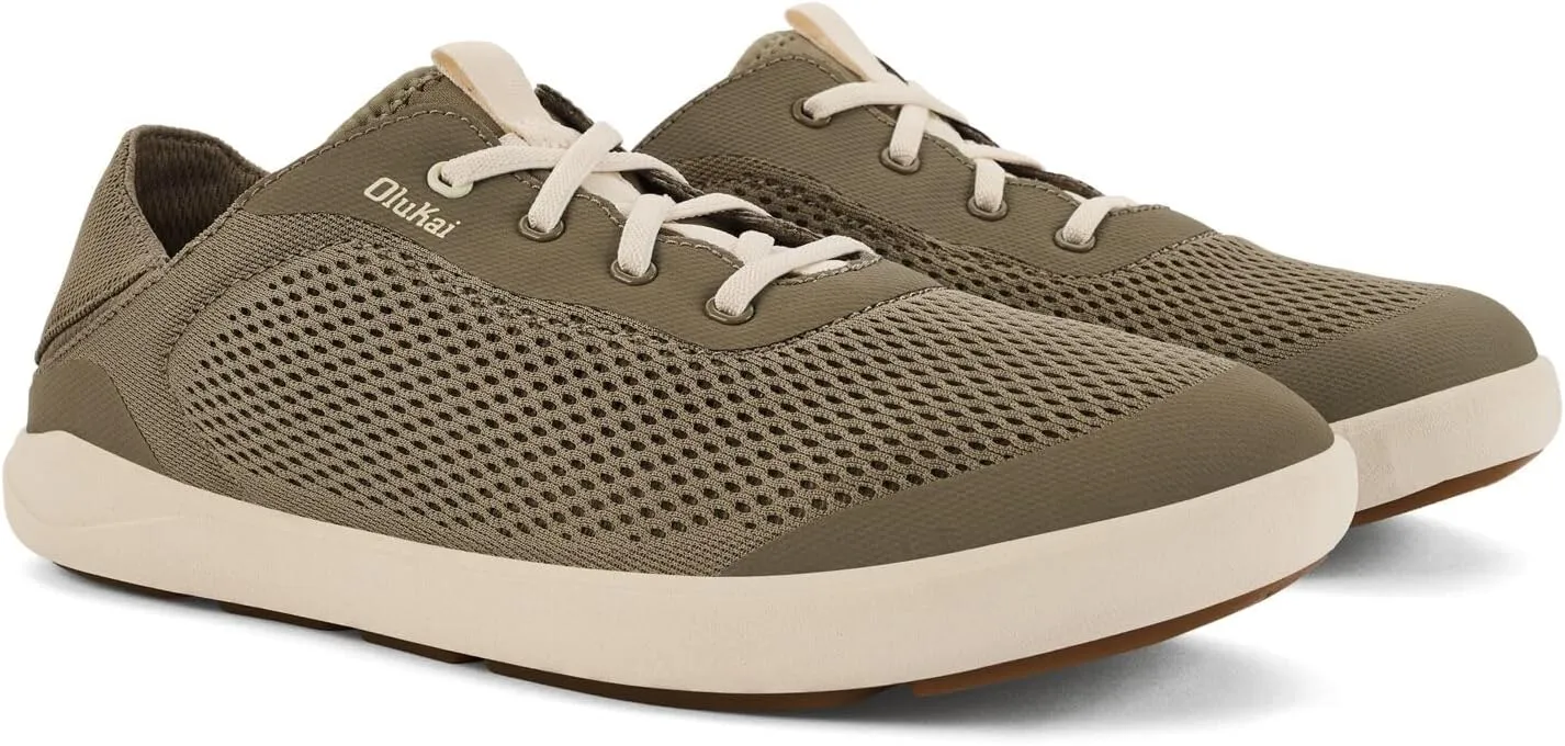 OLUKAI Moku Pae Men's Boat Shoes, Water Resistant & Breathable Mesh, Easy Slip On Design, Quick-Drying & Enhanced Traction