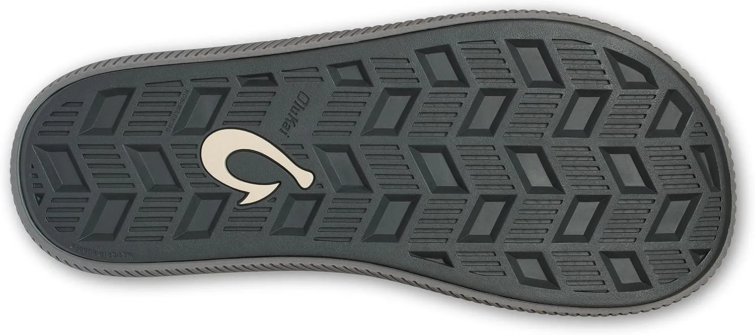 OLUKAI Ulele Men's Beach Sandals, Water Resistant Flip Flops, Arch Support & Comfort Fit, Lightweight & Durable, Enhanced Grip & Traction