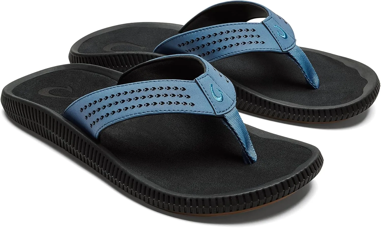 OLUKAI Ulele Men's Beach Sandals, Water Resistant Flip Flops, Arch Support & Comfort Fit, Lightweight & Durable, Enhanced Grip & Traction