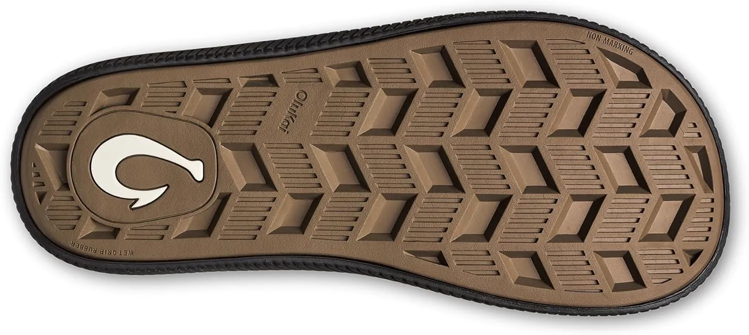 OLUKAI Ulele Men's Beach Sandals, Water Resistant Flip Flops, Arch Support & Comfort Fit, Lightweight & Durable, Enhanced Grip & Traction