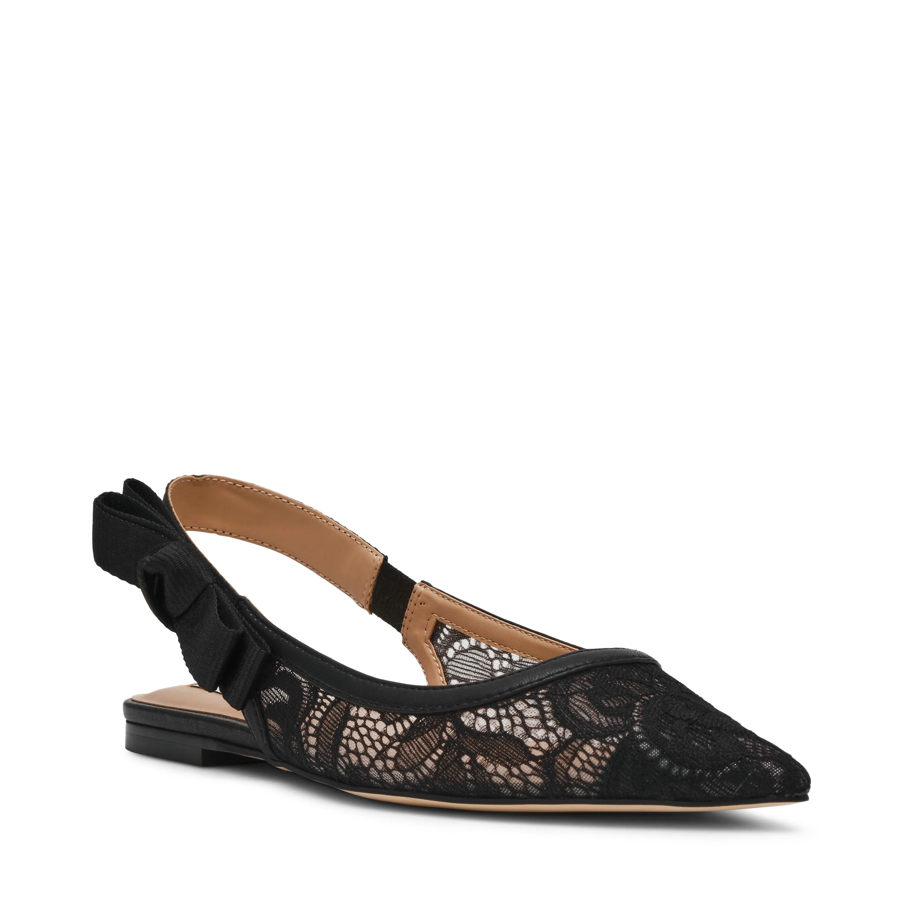 Olyvia-L Flat Shoe BLK LACE