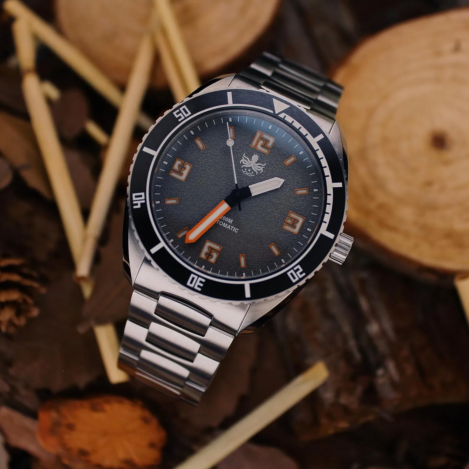 PHOIBOS Reef Master Men's Automatic Diver Watch 200M Water Resistant PY047