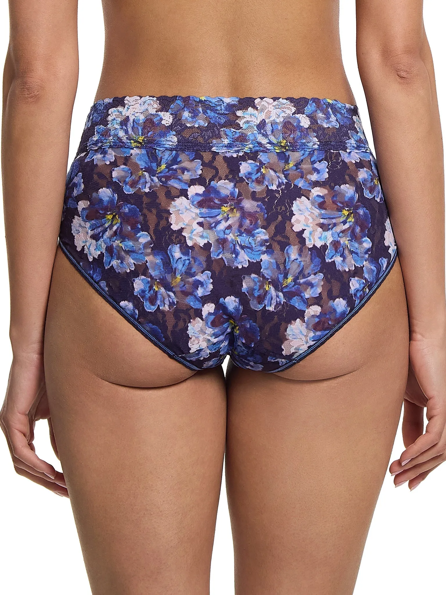 Printed Signature Lace French Brief Nightfall Purple Sale