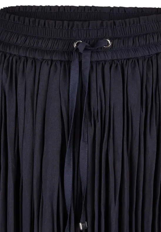 Rabe Pleated Skirt Navy