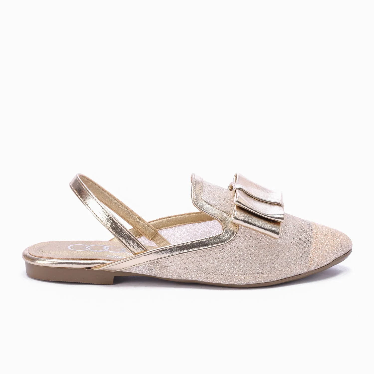 Sparkle Slingback Flats-Gold