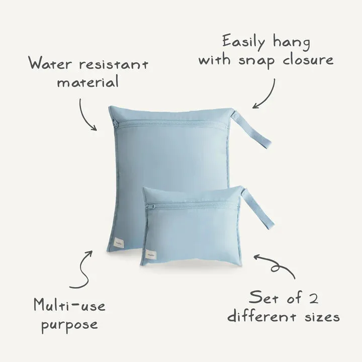 Water resistant wet bag (BLUE CHECK)