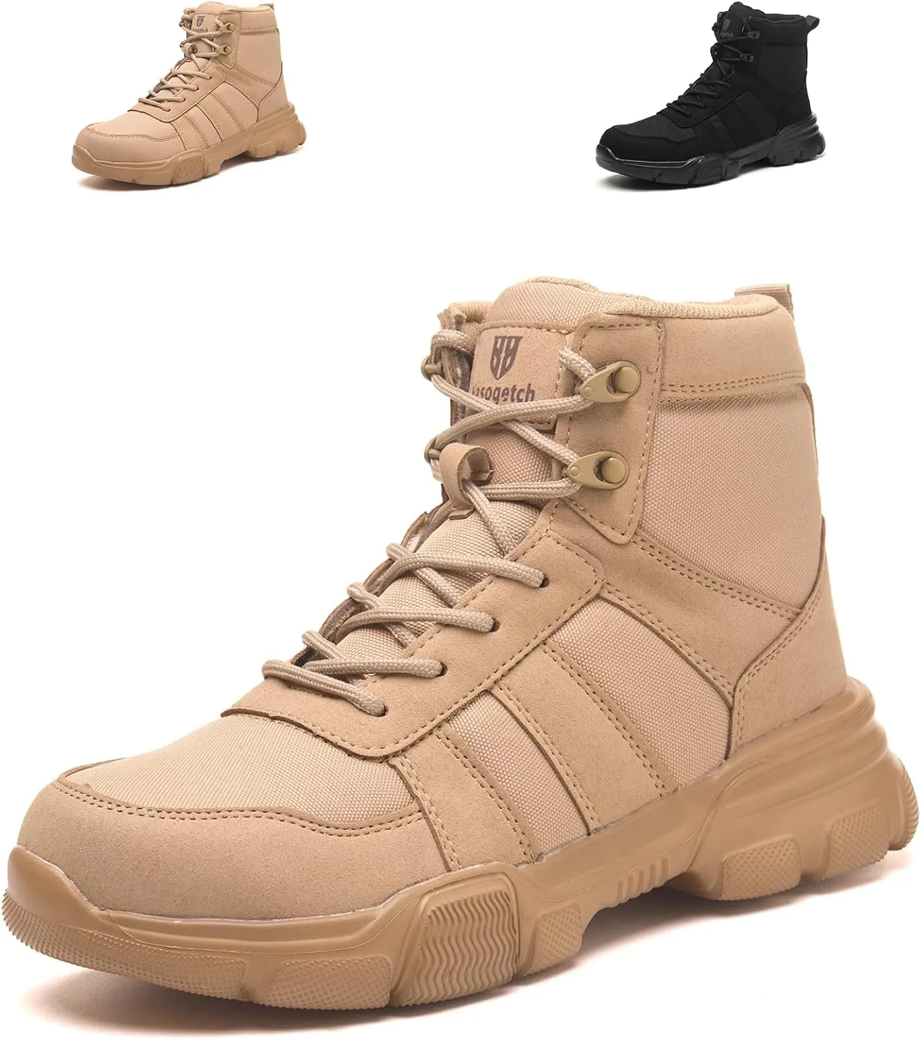 Work Boots Men Women Lightweight Comfortable Steel Toe Boots Non-Slip Safety Boots